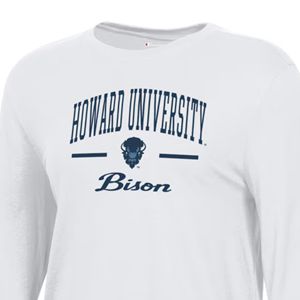 Camiseta Informal sin Cuello de Manga Corta de la Universidad Howard, Ropa Personalizada de Batik HBCU, Serigrafía y Bordado, Talla Grande para Verano - Product Image 3