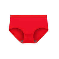Lot de 4 culottes de sport respirantes sans coutures pour femmes, sous-vêtements triangulaires en coton rouge pour filles, culottes décontractées pour femmes