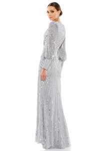 Robe de soirée Poly-Mesh Broderie Perles Perles Anti-Statique Parties Élégante Dames Robe De Cocktail Respirant Pleine Longueur - Product Image 2