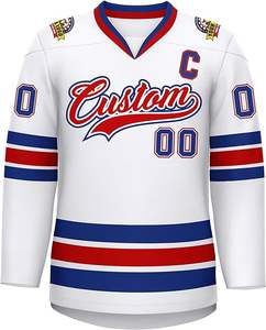 Custom ice hockey jersey <b>sewing</b> pattern oversized sublimated hockey practice jersey - Product Image 5