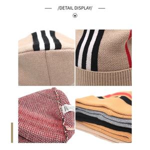 Gorro de invierno con logotipo bordado 3D personalizado, gorros de punto de calavera acrílica Unisex 100% para hombres y adultos con diseño liso con logotipo personalizado - Product Image 6