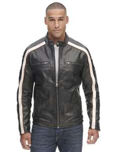 <b>jacket</b> for men Textiles Leather Products New Fashion Design <b>Biker</b> <b>Jacket</b> Men Leather <b>Jacket</b> Reasonable Price Custom Logo - Product Image 5