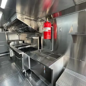 Camión de Comida Rápida Móvil Estándar Totalmente Equipado y Accesorios de Cocina Usados en Venta a Precio Económico - Product Image 5