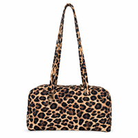 Sac à bandoulière en nylon multicolore pour femme Keymay, sac fourre-tout à poignée supérieure avec lanière porte-clés, grande capacité, sac bowling à bandoulière