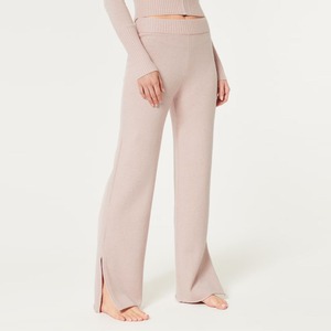 Conjunto de pantalones de chándal personalizados para mujer y Sudadera con capucha recortada de cintura alta de dos piezas chándales Acampanados para damas nueva gran oferta - Product Image 6