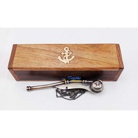 Porte-clés en métal plaqué laiton antique, fait main, de haute qualité, style marin européen, avec chaîne, longue durée de vie, objet de collection
