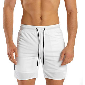 Pantalones cortos informales de verano de alta calidad para hombre 100%, patrón liso para uso en el gimnasio, venta en línea - Product Image 2
