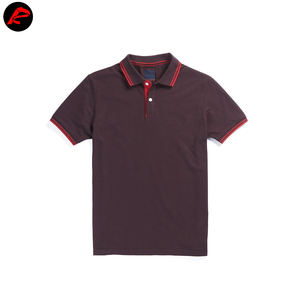 เสื้อโปโลแขนสั้นสำหรับผู้ชายเสื้อผ้าคอตตอนแบบเรียบสำหรับ100% ชุดฝึกแบบกำหนดเอง - Product Image 6