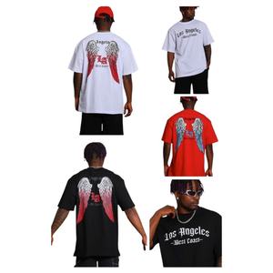 Camiseta Extra Grande, Estilo Urbano, Estampado Gráfico Vintage, Talla Grande, Algodón Grueso, OEM ODM - Product Image 3