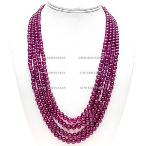 Collar de cuentas de lavanda de calidad superior para mujer joyería de moda al por mayor de STAR CRAFTS INDIA - Product Image 4