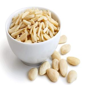 Amandes effilées blanchies biologiques Snack séché de haute qualité, rôti et cru en vrac emballé pour un usage alimentaire - Product Image 1