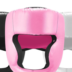 Couvre-chef de boxe 3 pièces et 3 paires de gants de boxe protège-tête en cuir antichoc pour hommes femmes - Product Image 5