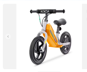 Nueva Bicicleta Eléctrica para Niños de 180 W, 21.6 V, 12 Pulgadas, Sin Pedales, AOKDA K8, Bicicleta de Equilibrio Mini para Bebés - Product Image 1