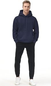 Sudadera con capucha para hombre Sudadera con capucha de lana para hombre Sudadera con capucha holgada con bolsillos - Product Image 2