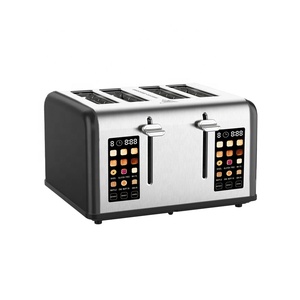 Tostadora Eléctrica Comercial en Promoción, para Hogar, Hotel, Cafetería, 4 Rebanadas, Control Mecánico con Temporizador, Acero Inoxidable, Máquina para Hacer Sándwiches - Product Image 2