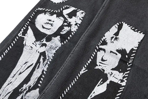 กางเกงยีนส์ผู้ชายทรงหลวม ระบายอากาศได้ดี คุณภาพสูงจากโรงงานผู้ผลิต (OEM) ลายพิมพ์สกรีนตามสั่ง - Product Image 3