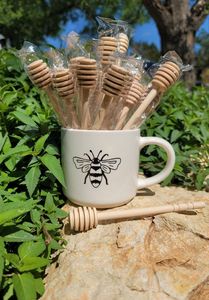 Palito de Madera Premium Hecho a Mano, Ecológico y Duradero para Servir Miel, Jarabe, Panqueques, Waffles y Tostadas, en Botella/Caja - Product Image 2