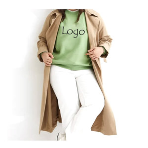 Femmes 100% coton Anti-rétrécissement respirant hiver sweat brodé à capuche tricoté sweat avant rue mode automne - Product Image 5