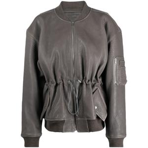 2025 Winter Season Women <b>Western</b> Style Fashion Leather <b>Jacket</b> Brown Short Casual Wear <b>Jacket</b> Simple Casual Wear Leather <b>Jacket</b> - Product Image 1