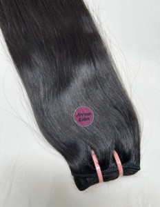 Extensiones de cabello humano sin procesar, paquete recto natural, extensiones de cabello humano indio crudo - Product Image 5