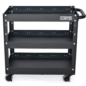 Chariot d'outils personnalisable à 3 niveaux en acier inoxydable protecteur en polyester établi de garage utilisation en atelier armoire à outils mobile pour mécanicien - Product Image 1