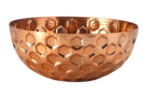 Bol en cuivre de taille personnalisée moderne au design classique Bol à mélanger les légumes de qualité supérieure à utiliser pour les accessoires de cuisine Meilleur prix - Product Image 6