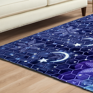 Alfombra Moderna, Elegante y Acogedora, de Espuma de Alta Densidad, Poliéster, Hecha a Máquina, Duradera, Antialérgica, con Puntos de Goma Natural en Relieve, Diseño Abstracto y Grueso - Product Image 2