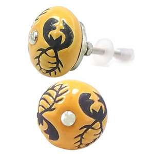 Scorpion gravé artisanat boutons en céramique Nickel matériel tiroir armoire poignée tire cuisine commode chambre extérieur entrepôt - Product Image 2