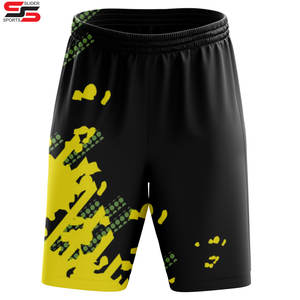 กางเกงขาสั้นเล่นยิมสำหรับผู้ชายกางเกงขาสั้นตาข่ายบาสเก็ตบอลพิมพ์ลายพรางทำจากโพลีเอสเตอร์สองชั้นสำหรับใส่เล่นกีฬา - Product Image 4