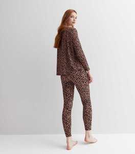 เลกกิ้งพิมพ์ลายเสือดาวพิมพ์ลายกราฟิกความยาวเต็มรูปแบบสำหรับชุดคลุมท้องเล่นฟิตเนสโยคะออกกำลังกาย - Product Image 2