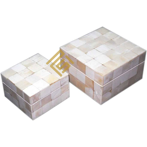 Horn Bone Unique Necklace Jewellery Decorative Boxes <b>MOP</b> Box Luxury Printed Custom Logo Jewellery Storage Packaging High Quality - Product Image 2