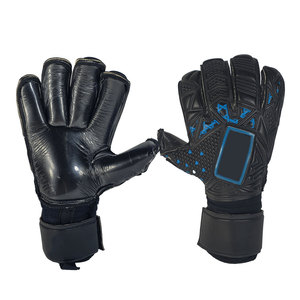 Gants de gardien de but en cuir rembourrés respirants et durables en gros, gants de gardien de but de football personnalisés, légers, protecteurs, antidérapants, à crochet - Product Image 1