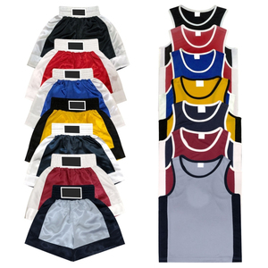 Conjunto de Pantalones Cortos y Camiseta de Boxeo de Diseño Nuevo, para Entrenamiento y Competencia, Elásticos, Transpirables, Ligeros y que Absorben la Humedad - Product Image 6