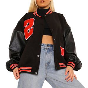 Chaquetas de Invierno Extra Grandes para Mujer, Estilo Y2K, Última Moda Urbana, Diseños Personalizados, Chaqueta Universitaria de Béisbol Hecha a Medida - Product Image 2