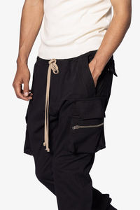 Pantalones Deportivos Cargo Negros Casuales para Hombre, de Primera Calidad, con Múltiples Bolsillos, 100% Algodón, Ecológicos, Transpirables, para Gimnasio, Jogging, Lavados - Product Image 6