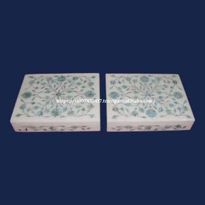 แบรนด์สินค้าคุณภาพชั้นนำกล่องหินอ่อนฝังหินอ่อนที่ทันสมัยพร้อมวัสดุแม่ของมุกใช้สำหรับเก็บเครื่องประดับของขวัญ - Product Image 4