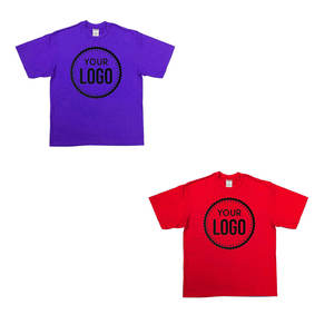 Urban Style Pro Club camiseta de gran tamaño REW cuello pesado algodón/Poly camiseta con logotipo personalizado opción de impresión camiseta para hombres - Product Image 2