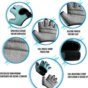 OEM Factory Manufacturer Lightweight Basic Style New Design Weightlifting Gym Gloves for Weight Lifting - Product Image 4