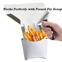 Emballages personnalisés pour frites, pliables, avec revêtement UV, gaufrage, pelliculage mat/brillant, couleurs et logos personnalisés, pour chips de pommes de terre