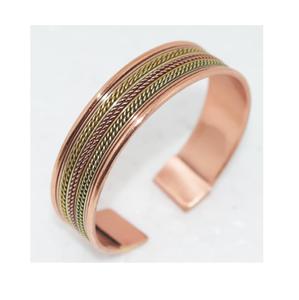 สร้อยข้อมือทองแดงแม่เหล็กอินเดียประโยชน์โหราศาสตร์สำหรับสร้อยข้อมือทำด้วยมือของเธอทำจากทองแดงเครื่องประดับฤดูร้อน - Product Image 4