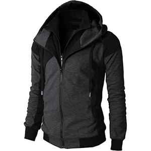 Nouveauté : sweat à capuche zippé pour homme, doublé en sherpa, écologique et respirant, épais et thermique, avec poche kangourou fendue, personnalisable - Product Image 3