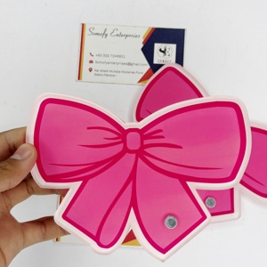 Plateaux de cils en vison personnalisables Somofy Enterprises, précision, durabilité, antistatiques, longueur 10 mm, design nœud rose, marque privée - Product Image 1