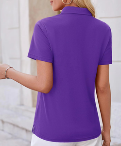 New Arrival Ladies Plain <b>Polo</b> Shirt Breathable Cotton Summer <b>Polo</b> Top OEM Private Label Supplier - Product Image 4