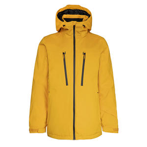 Chaqueta de esquí personalizada para hombre Proveedor OEM Tela impermeable Aislamiento cálido Cremallera a prueba de viento Impresión de logotipo Marca de etiqueta privada - Product Image 1