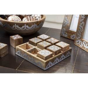 Jeu de Tic Tac Toe en bois fait à la main, casse-tête d'intérieur, divertissement créatif pour toute la famille, défi de compétences - Product Image 3