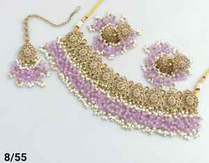 <b>Indian</b> Manufacturer's Luxury Bridal Jewelry <b>Set</b> Ethnic Traditional Necklace Earrings and Mangtika <b>Set</b> for Women Fashion Design - Product Image 2