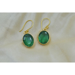 Tendance balancent boucle d'oreille pierre 18K plaqué or boucles d'oreilles femmes mode bijoux boucles d'oreilles femmes - Product Image 1