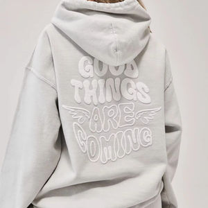 Sweat à capuche respirant tendance pour l'hiver avec un confort supplémentaire, style oversize, impression numérique, matière polyester/coton - Product Image 1