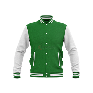 Print Embroidered Letterman <b>Baseball</b> Bomber <b>Jacket</b> <b>Mens</b> Wholesale High Quality Canvas Stand Collar - Product Image 4