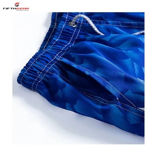Pantalones cortos de algodón para hombre, pantalones deportivos de malla informales personalizados con logotipo de patrón completo, uso de gimnasio de entrenamiento informal para venta al por mayor - Product Image 5